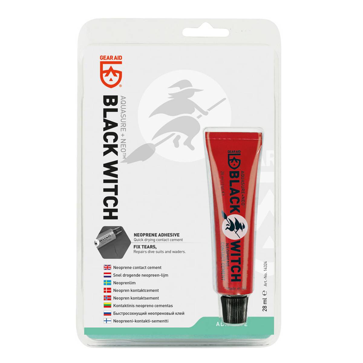 Gear Aid - Black Witch - Lim til Neopren - Sort