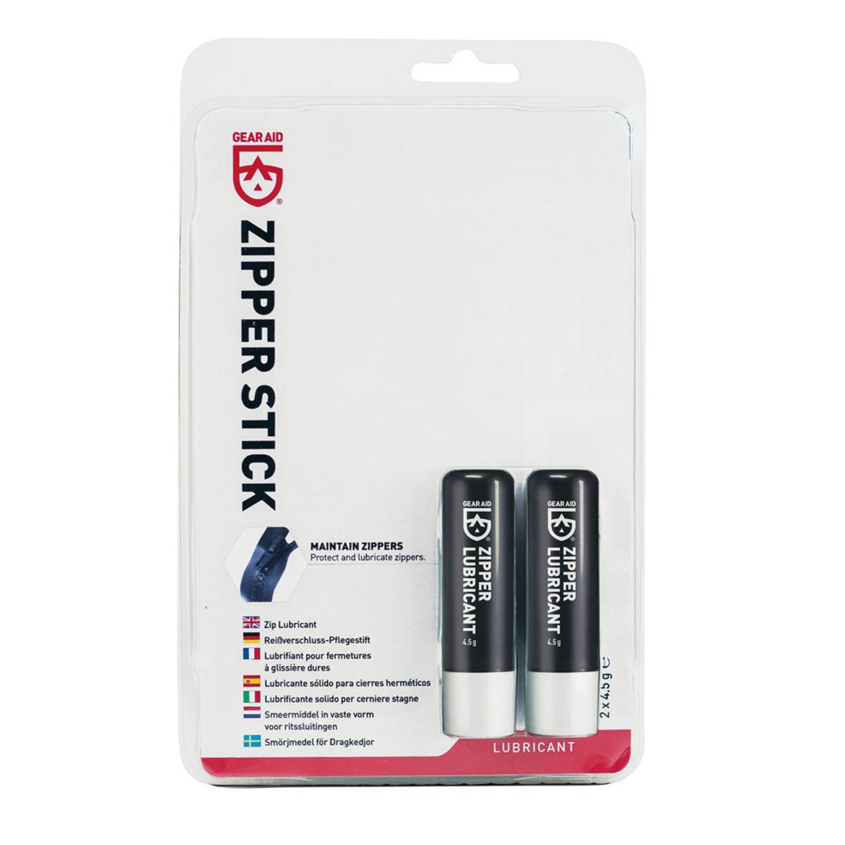 Gear Aid - Zip Tech - Stift med glidelåsvoks - 2 stk