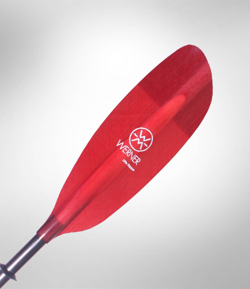 Werner Little Dipper Padleåre Rett Tynt Skaft - Karbon/Glassfibe