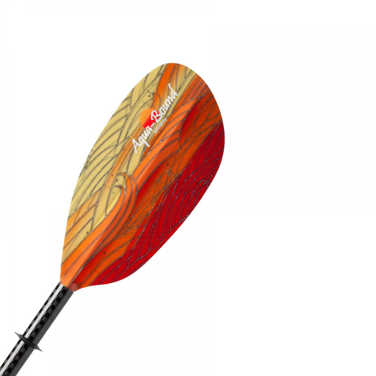 Aqua-Bound Whiskey- Rett Skaft - Karbon/Glassfiber-Padleåre